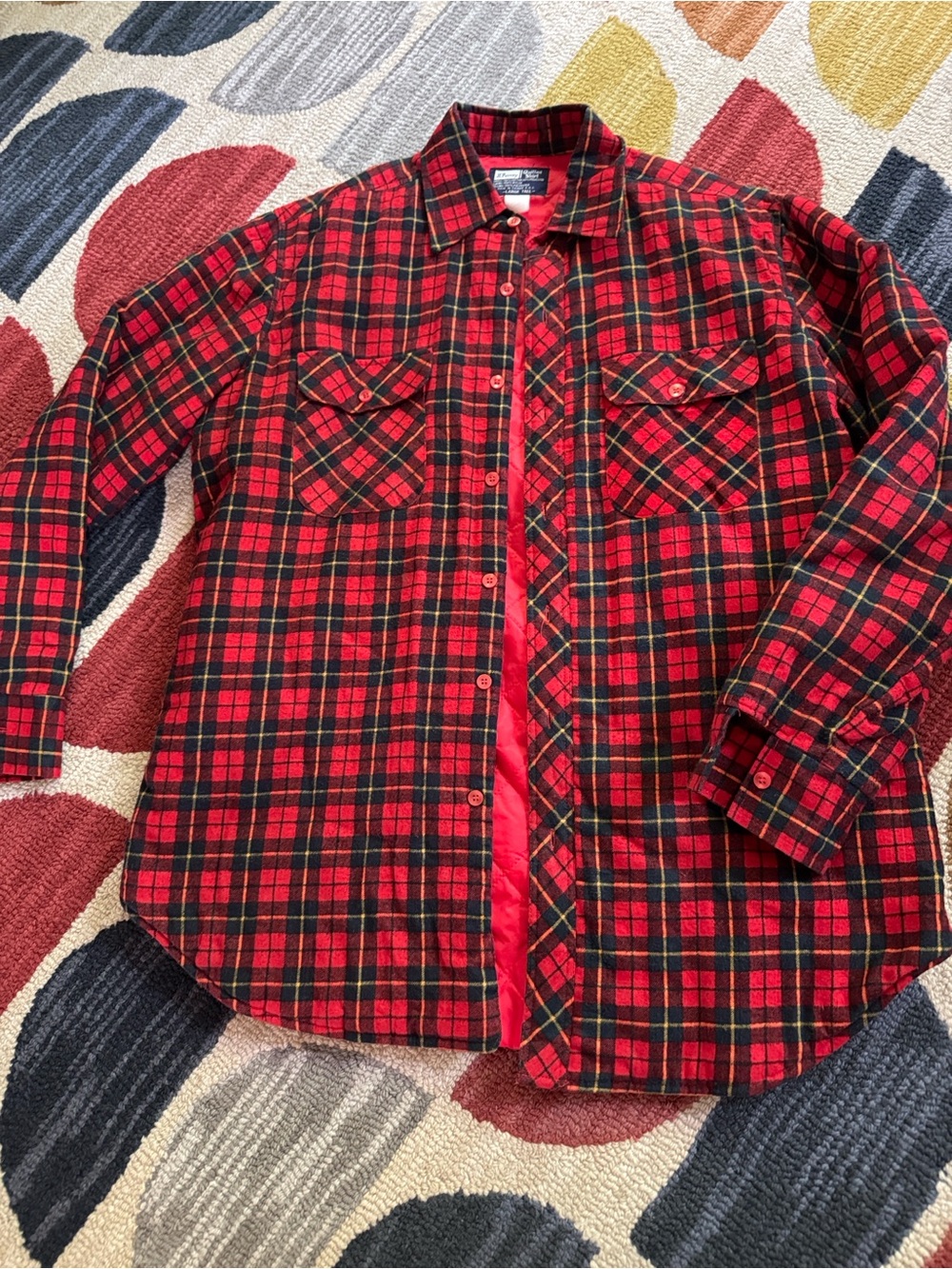 Vintage men’s JCPenney quilted shirt